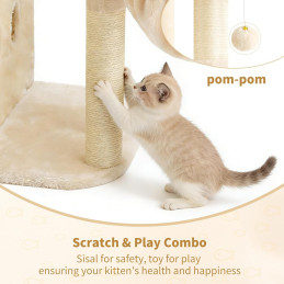 Heybly Kratzbaum, 65 cm Beige