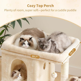 Heybly Kratzbaum, 65 cm Beige