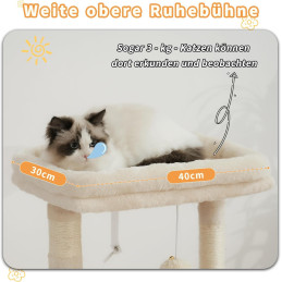 Heybly Kratzbaum, Katzenbaum Beige