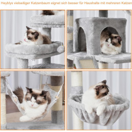 Heybly Kratzbaum, 180 cm Hoher Katzenturm Hellgrau