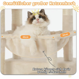 Heybly Kratzbaum, Katzenbaum Beige