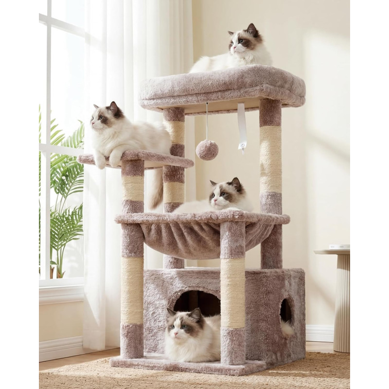 Heybly Kratzbaum, Katzenbaum  Braun-beige