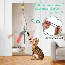 FYNIGO 2 Stück Katzenspielzeug mit Maus