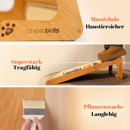 CheerPals Dual-Use Sisal Kratzbrett Katzen- Large 63cm