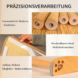 CheerPals Dual-Use Sisal Kratzbrett Katzen- Large 63cm