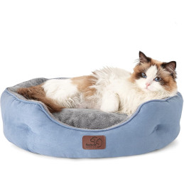 BEDSURE Katzenbett oder kleine Hunde waschbar in blau