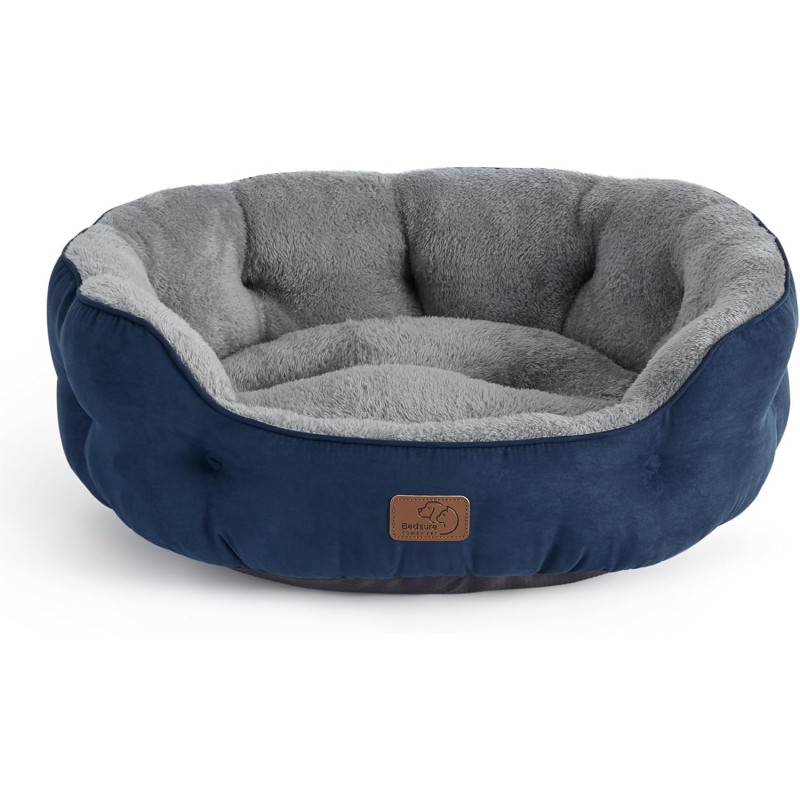 BEDSURE Katzenbett oder kleine Hunde waschbar in Navyblau