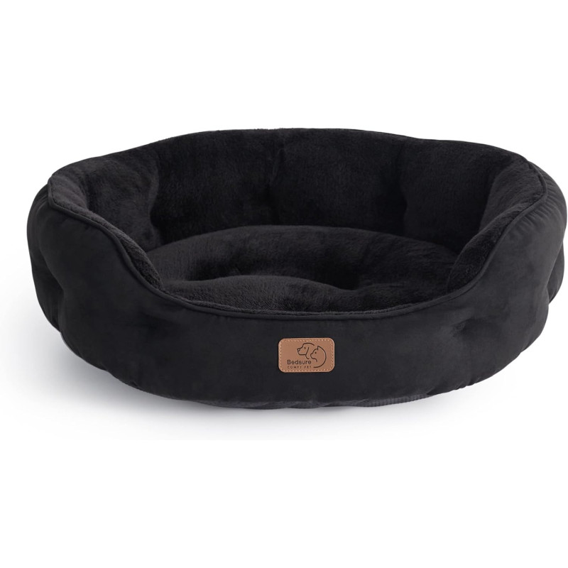 BEDSURE Katzenbett oder kleine Hunde waschbar in schwarz