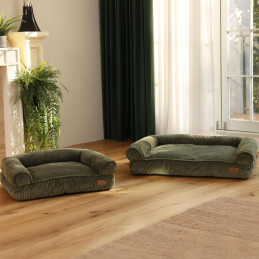 FUKUMARU Katzensofa Bett, Corduroy Gemütliches Katzenbett