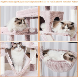 Heybly Kratzbaum, 180 cm Hoher Katzenturm Braun-beige