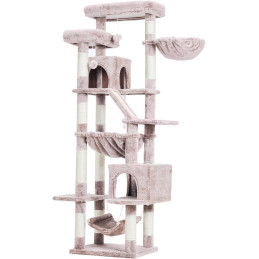 Heybly Kratzbaum, 180 cm Hoher Katzenturm Braun-beige