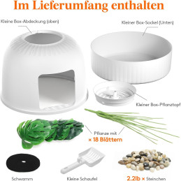 Lifewit Katzenklo Blumentopf